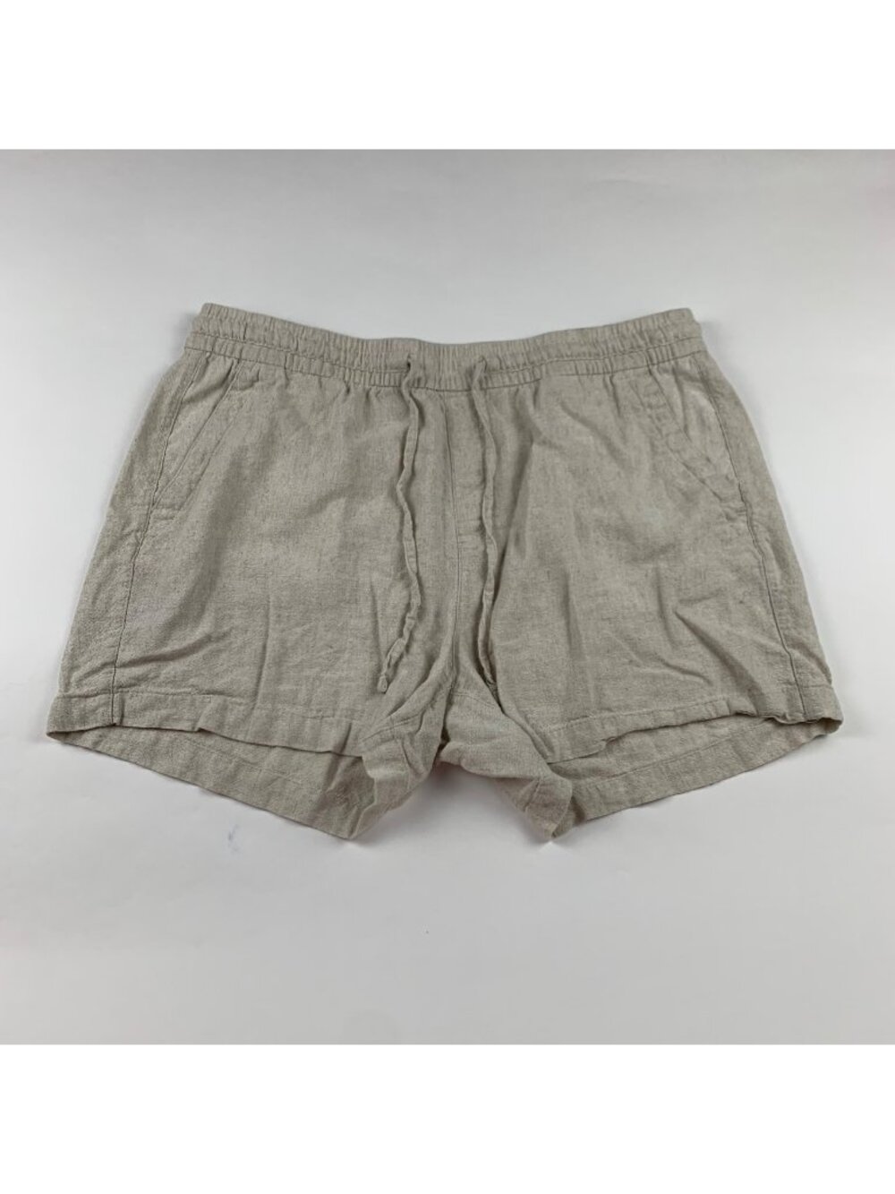 Old Navy Flax Linen Blend Pull On Shorts L